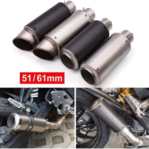Motorcycle pipe exhaust Modify Motocross Exhaust Muffler with DB Killer For nmax CRF 230 Z750 CB400 ER6N GY6 Exhaust System