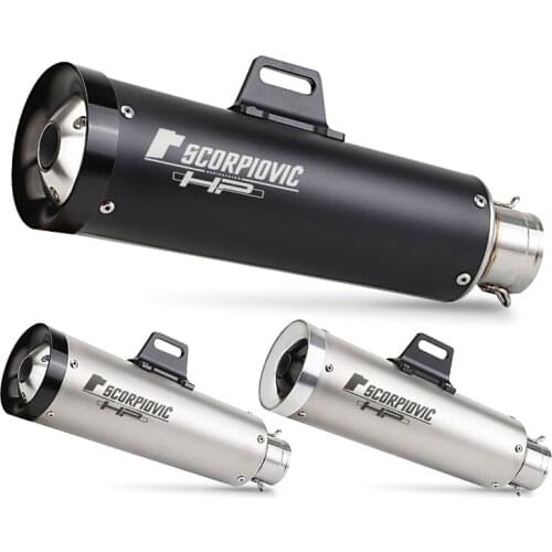 51MM Motorcycle Exhaust Escape Moto Modified Muffler pipe With DB Killer For RC390 R25 R3 R6 NC700 CBR500 CBR650 Z400 Z900 Z1000