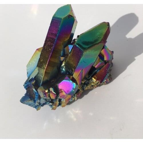 83g Natural beauty of electroplated metallic stone flowers