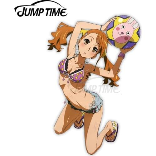 Jump Time 13 x 12cm For Ano Hana Anjou Naruko Car Stickers and Decals Anime Waterproof Custom Printing 3D Vinyl Material Decor