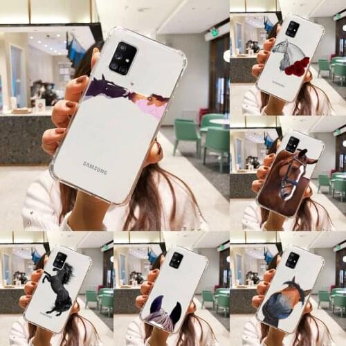 Frederik Great beauty horse art Phone Case Transparent For Samsung A51 A50 A71 A70 A81 M60S Note S21 S 20 10 9 8 11 E Plus Ultra