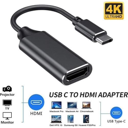 Usb Type C To Female Hdmi Hdtv Cable 4k Adapter High Speed Usb 3.1 Converter For Mac Samsung S Series Huawei Pc Computer