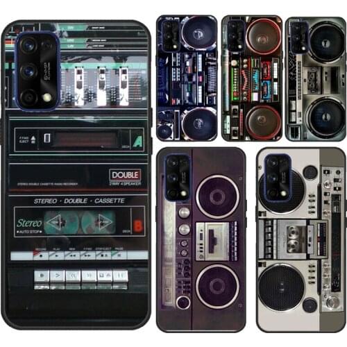 80s Retro Boombox Cassette Player For OnePlus 9 Pro 8 Pro Nord 7T 8T Phone Case For Realme 7 Pro 6 Pro 8 Pro Q3 7i GT C3 C21