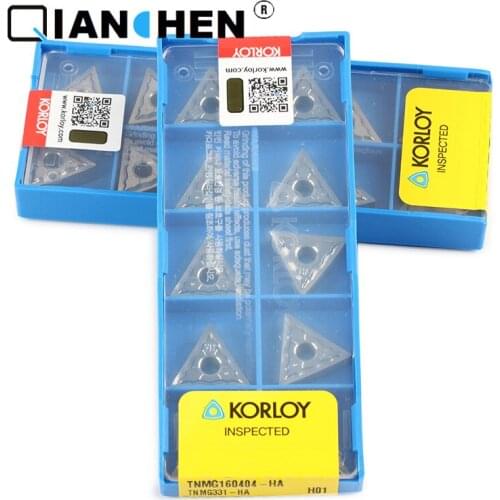 Korloy TNMG160404-HA H01 (10pcs/lot) CNC Industry Turning Tool Inserts Genuine Original High Quality High-performance Korea
