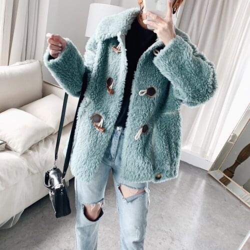 Fur 200% Wool Real Jacket for Clothes Korean Winter Coat Women Abrigos Mujer Invierno 2020 YY222
