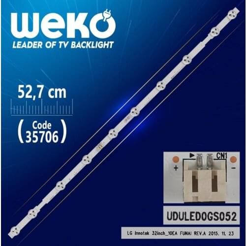 LG INNOTEK 32INCH _ 10EA FUNAI RE V.A - VDVLED0GS052 - 32 W1 0 S1P - 52.7 CM 10 LED- (WK-1181)
