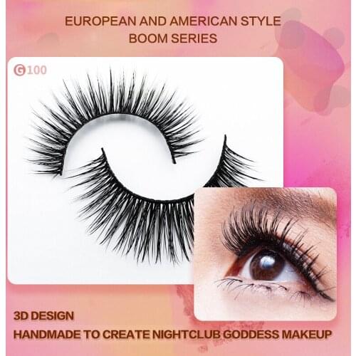 Mink False Eyelashes 4 Pairs Of 3D Natural False Eyelashes Dramatic Volume Fake Lashes Makeup Eyelash Extension Handmade Eyelash