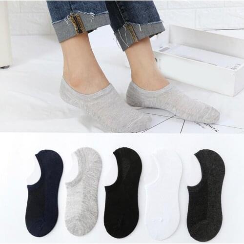 1pair Women Socks Pure Color Boat Socks Comfortable Cotton Ankle Socks Unisex Slippers Short Ankle Sock White Black Gray Носки