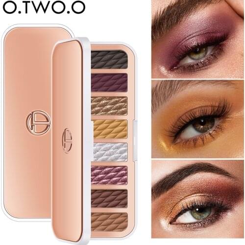 O.TWO.O Eyeshadow Palette 8 Color Shadows Pallet Glitter Highlighter Matte Shimmer Make Up Pigment Powder Eye Make-up Pallet
