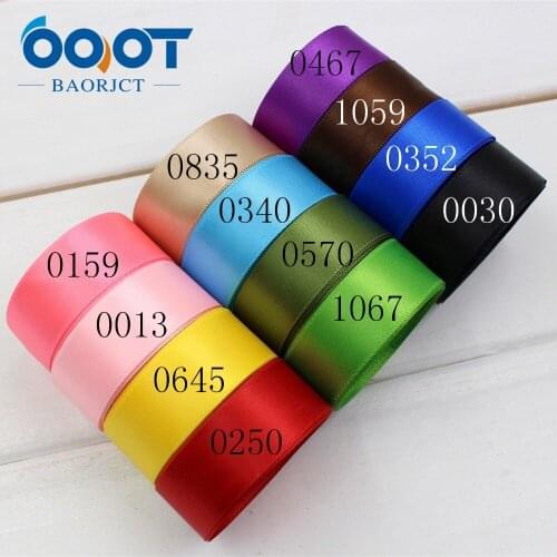 OOOT BAORJCT 174277,high quality 10Yards 20mm Solid Satin Ribbon Bag Clothing Shoe Material Gift Wrap Bakery Package Hairbow