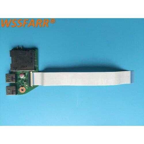 Original For Toshiba Satellite Pro L650 PSK1KA L655 USB reader card board with cable 6050A2335001-CARD-A02