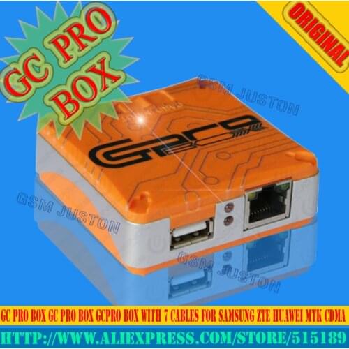 The Newest Verison 100% Original GC Pro Box GC PRO BOX GcPro Box with 7 cables For Samsung ZTE Huawei MTK CDMA