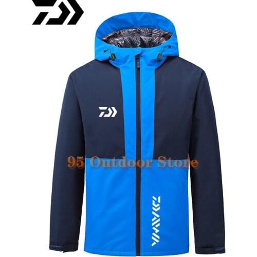 DAIWA Fishing Clothing Winter Fishing Jackets Heating Waterproof Warm Fleece Thick Outdoor Fishing Shirts Men Outdoor Clothing
