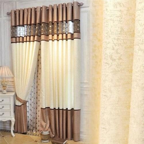 Modern Minimalist Shading Curtains for Bedroom Living Room Cotton Linen Curtains Chenille Stitching Birds Nest Chinese Curtain