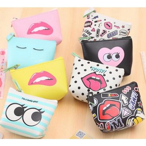 M163 Modern Girl High Grade Pu Zero Purse Fashion Waterproof Coin Bag Key Bag Girl Women Student Gift Wholesale