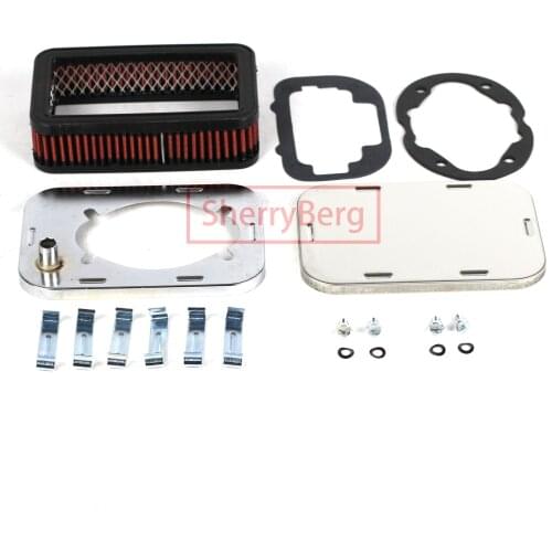 SherryBerg FAJS Air Filter FOR EMPI Solex Dellorto WEBER CARB Carburetor Carburettor 32/36 DFEV DFV DFAV CHROME AIR Cleaner 45mm