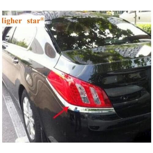 Higher star ABS chrome 2pcs car taillight trim cover For Peugeot 508 2011-2017