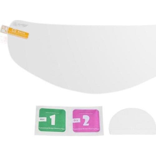 1pc Waterproof Motorcycle Helmet Lens Film Visor Shield Scratch Protector Sheets Universal Crystal Clear Premium TPU Film NEW