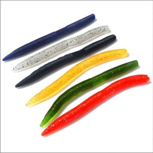 3*9g/12cm fly Wacky fishing wobblers soft worm lure silicone Earthworm bait Pesca Leurre Carp Fishing Peche Isca accessories