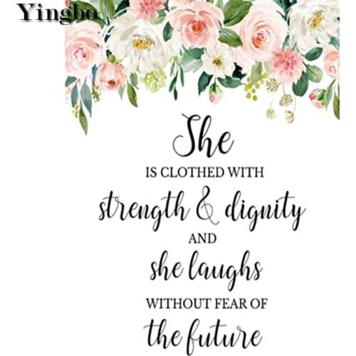 5D full drill square round diamond embroidery Bible scripture christian wall art color flower diamond painting mosaic kit gift