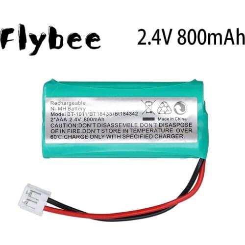 2.4V AAA 800mAh Ni-MH Battery BT-1011 Rechargeable Cordless Phone Battery Walkie talkie battery BT-1011 BT-1018 BT101 2*AAA