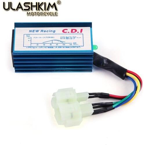 Free Shipping 1pc Performance 6 pin Racing CDI Box +Ignition Coil For GY6 Scooter Moped 50CC 150CC