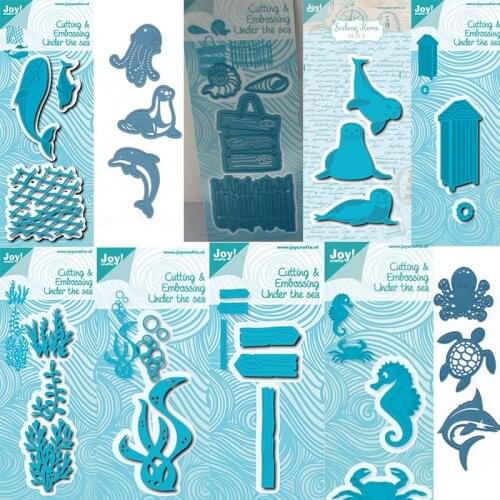 CH 2020 New Arrival Ocean World 3D Gift Stitched DIY Scrapbooking Stamps Craft Embossing Die Cut Making Stencil Template