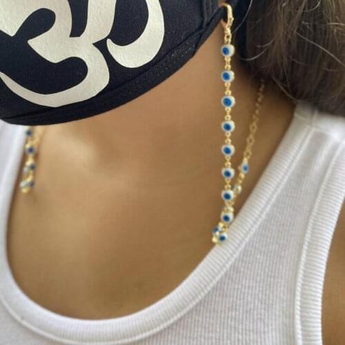 Evil Eye Face Mask Holder Face mask chain face mask lanyard Evil eye accessories