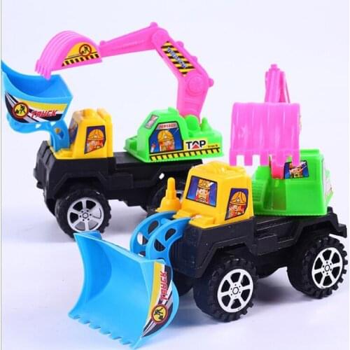 Childrens Color Inertia Forklift Excavator Toy Simulation Engineering Truck Bulldozer Childrens Toy Car Childrens Day Gift