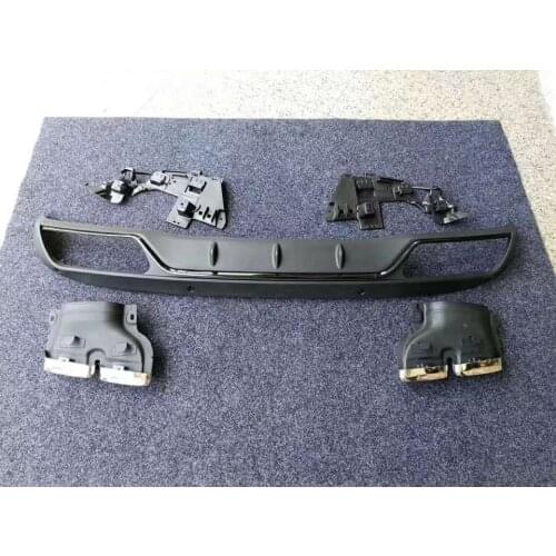 Bumper Diffuser Lip with Exhaust for Mercedes Benz C-Class W205 Administrative version