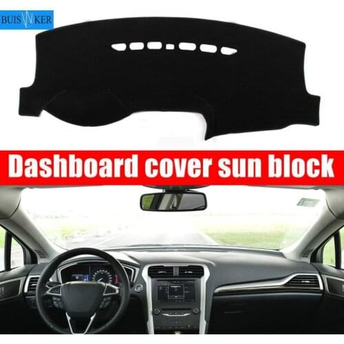 Anti-UV Dashboard Cover Mat Pad Sun Shade Car Styling Instrument Protective Carpet For Ford Mondeo Fusion 2013- 2018 Accessories