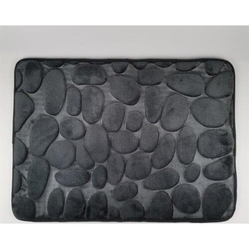 Bathroom Carpets Bath Non-slip Mat Cobblestone Embossed In Wash Basin Bathtub Side Floor Rug Shower Room Doormat Memory Foam Pad