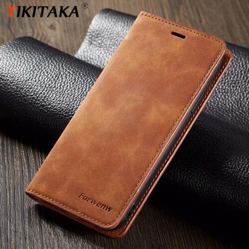 Leather Flip Wallet Magnetic Case For iPhone 11 XS Max XR X 8 Plus 6 6S Plus 7 Plus Phone Case With Card Holder Book Cover
