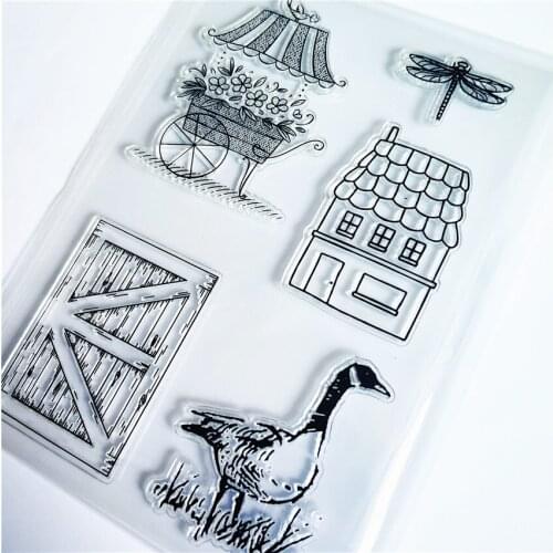 Hot selling duck transparent clear stamp / silicone seal roller stamp DIY scrapbook album / card production
