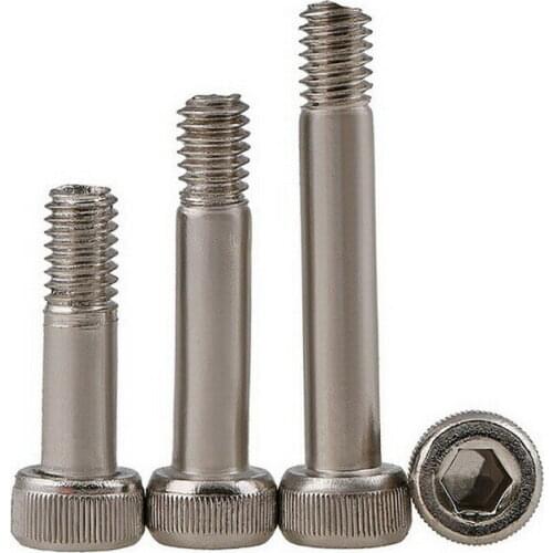 M2 M3 M4 Half-threaded Hex Hexagon Socket Cup Head Bushing Screw Carbon Steel Nickel Plated Allen Semi Thread Screws Grade 12.9