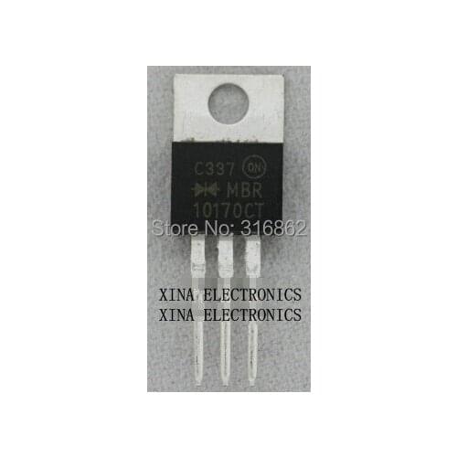 MBR10170CT MBR10170 MBR 10170CT 10A 170V TO-220 ROHS ORIGINAL 10PCS/lot Free Shipping Electronics composition kit