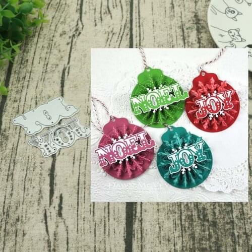 JOY letter Metal Cutting Dies Decorative Scrapbooking Steel Craft Die Cut Paper Cards Stencils