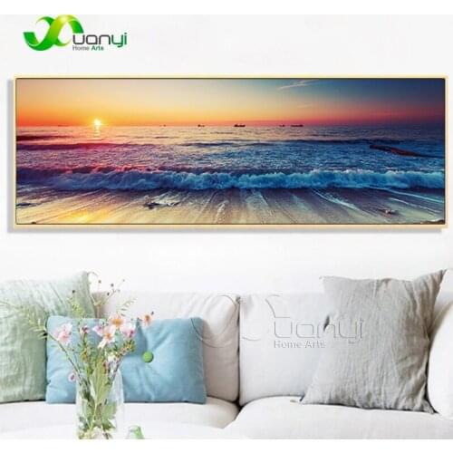 Seascape Prints Canvas Painting Modern Wall Pictures For Living Room Cuadros Decoration Single Seascape Poster Home Art Unframed