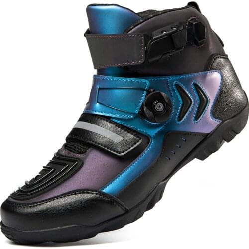 Motorcycle Boots Moto Motorbike Boots Breathable Riding Protection Motorboats Motocross Touring Biker Shoes Casual Chopper Men