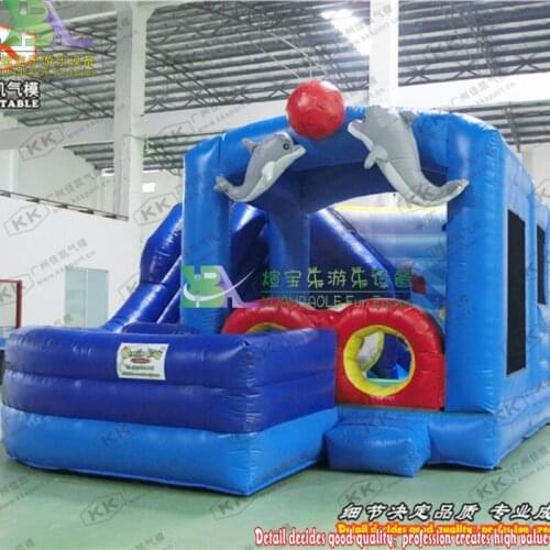 Inflatable cheap Fashion inflatable bouncer slide digital playground combo