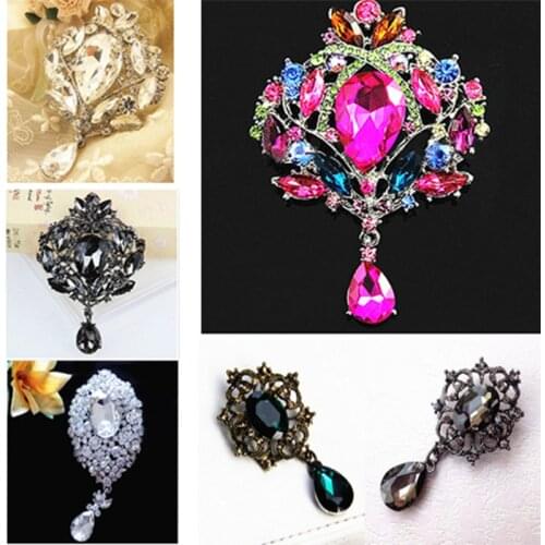 New Luxury Wedding Woman Drop Pendent Pin Brooches Top Quality!!Cheap Brooch Factory Direct Sale Price! Gift Jewelry Pins