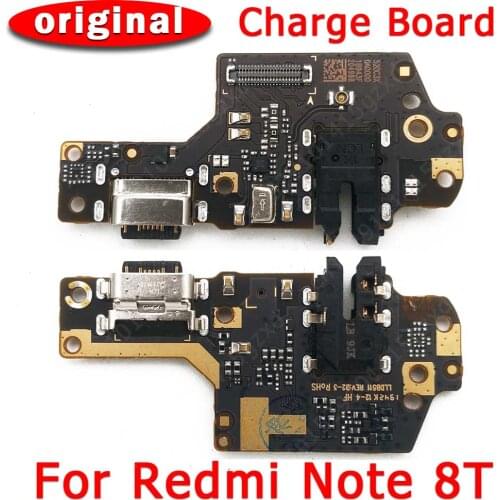 Original usb charge board for xiaomi redmi note 8T 8 T charging port pcb socket plate connector flex replacement spare parts
