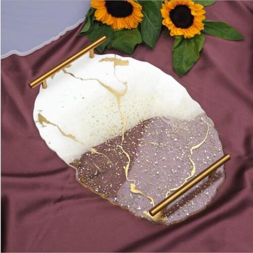 Oval Tray Silicone Molds Epoxy Resin Craft Fruit Dish Mold DIY Iregular Coaster Jewelry Accessories Cup Plate Mould