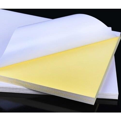 P82A A4 Inkjet Printer Copier Craft Paper Self-Adhesive Sticker Label Matte Surface Paper Sheet 100 Sheets