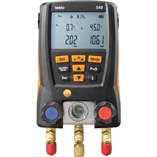 Testo 549 Digital Manifold Gauge, 2 Valves,System for HVAC 0560 0550