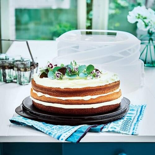 Tupperware Adjustable Cake, Cake Transport and Storage Container Sturdy and Durable Kitchen Accessories