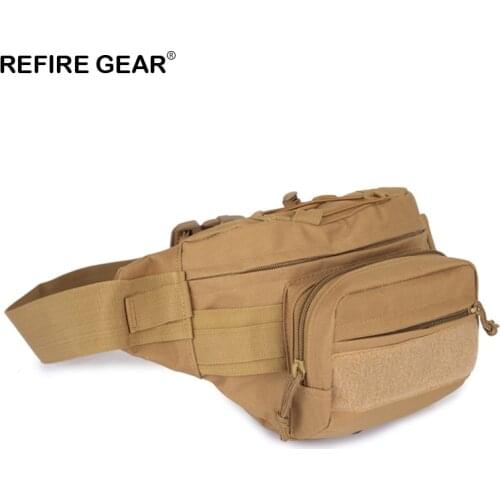 Refire Gear Outdoor Backpack Men Nylon Backpacks Male Hiking Climbing Camouflage Waterproof Chest Bag MOLLE SystemWaist Bag