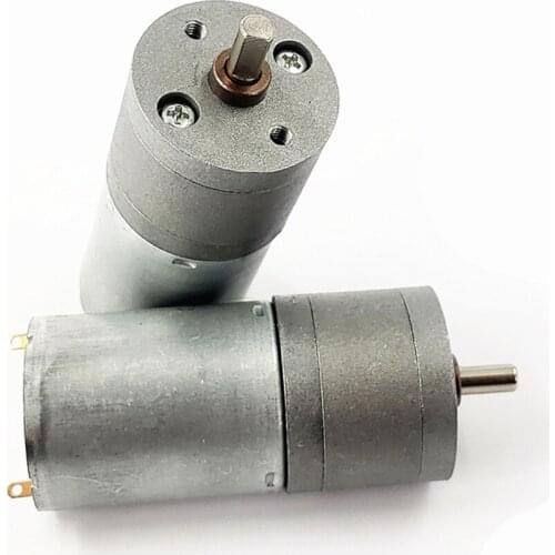 49RPM-195RPM All Metal Gear 370 Gear Motor DC 3V-12V 9V Large Torque Gearbox Geared Motor Speed Reducer Intelligent Wheel Robot