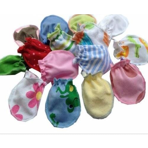 Soft Cotton mixture Anti-scratch Handguard Newborn Unisex Girl Mitten Gloves FREE 10 pair