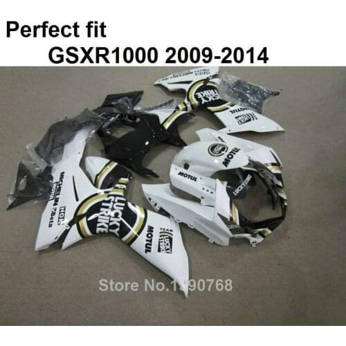 100% fit injection fairings for Suzuki GSXR1000 2009 2010 2011-2014 white black fairing kit GSXR1000 09 10 11 12 13 14 BT14
